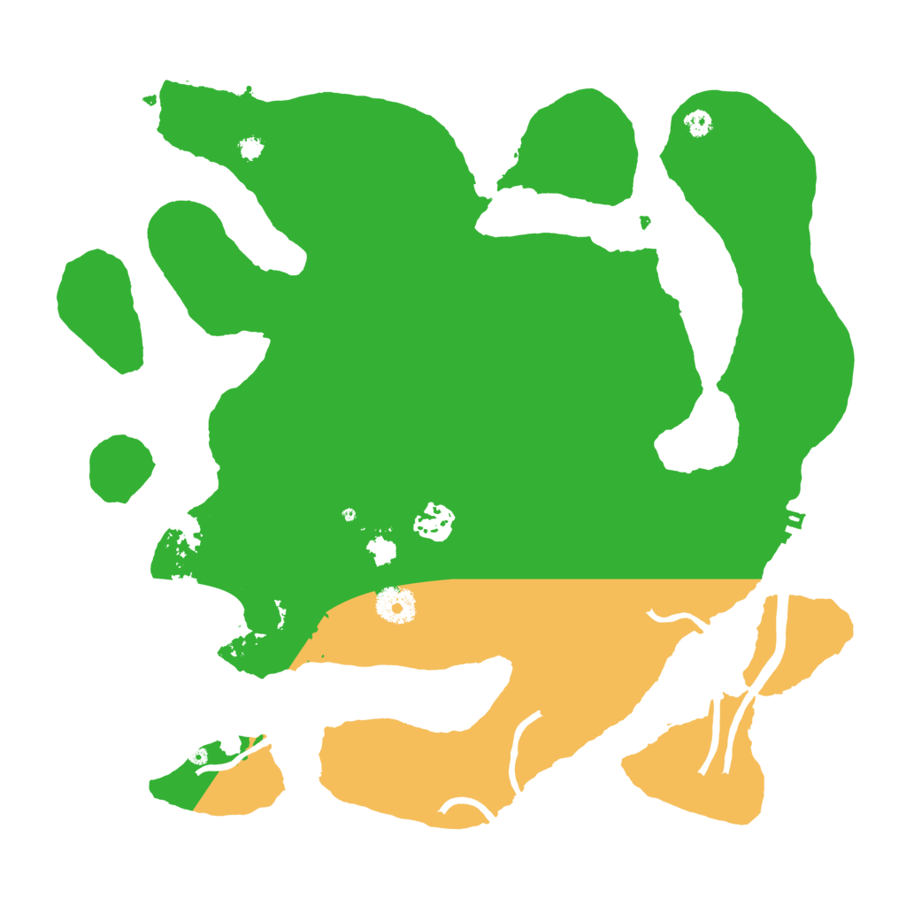 Biome Rust Map: Procedural Map, Size: 3500, Seed: 156897