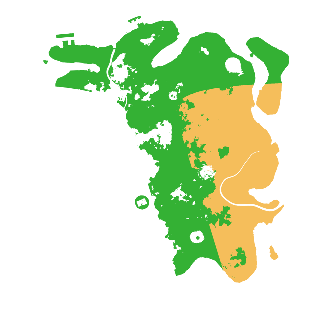 Biome Rust Map: Procedural Map, Size: 3550, Seed: 493231