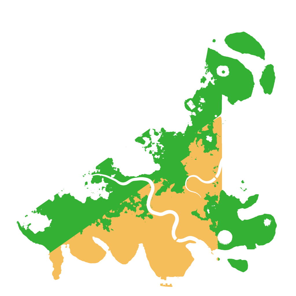 Biome Rust Map: Procedural Map, Size: 3700, Seed: 1163