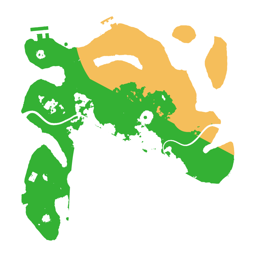 Biome Rust Map: Procedural Map, Size: 2900, Seed: 13999