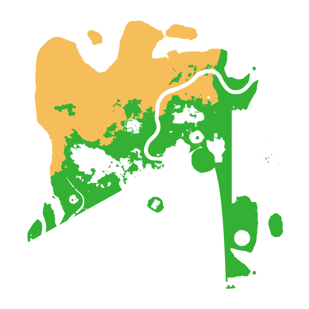 Biome Rust Map: Procedural Map, Size: 3500, Seed: 5145919