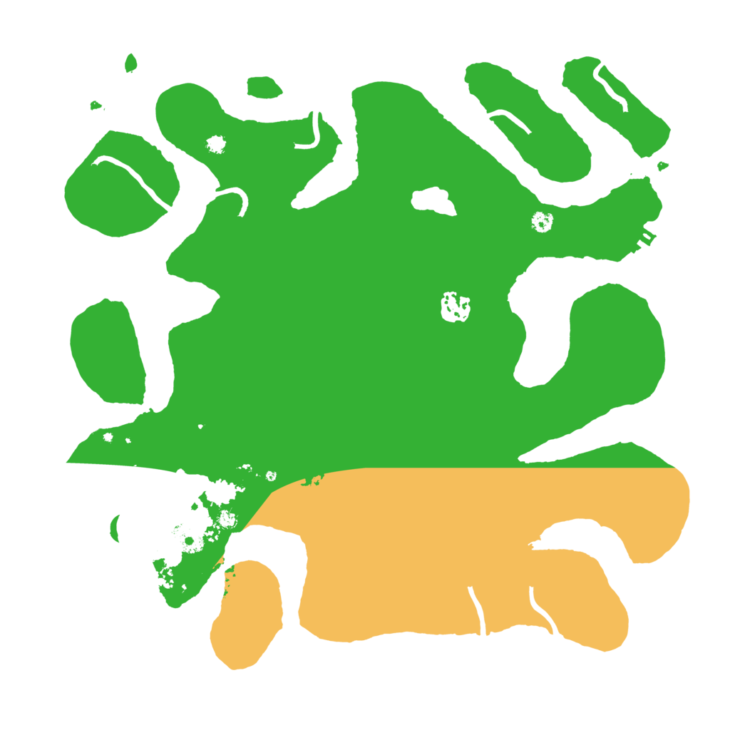 Biome Rust Map: Procedural Map, Size: 3500, Seed: 12388