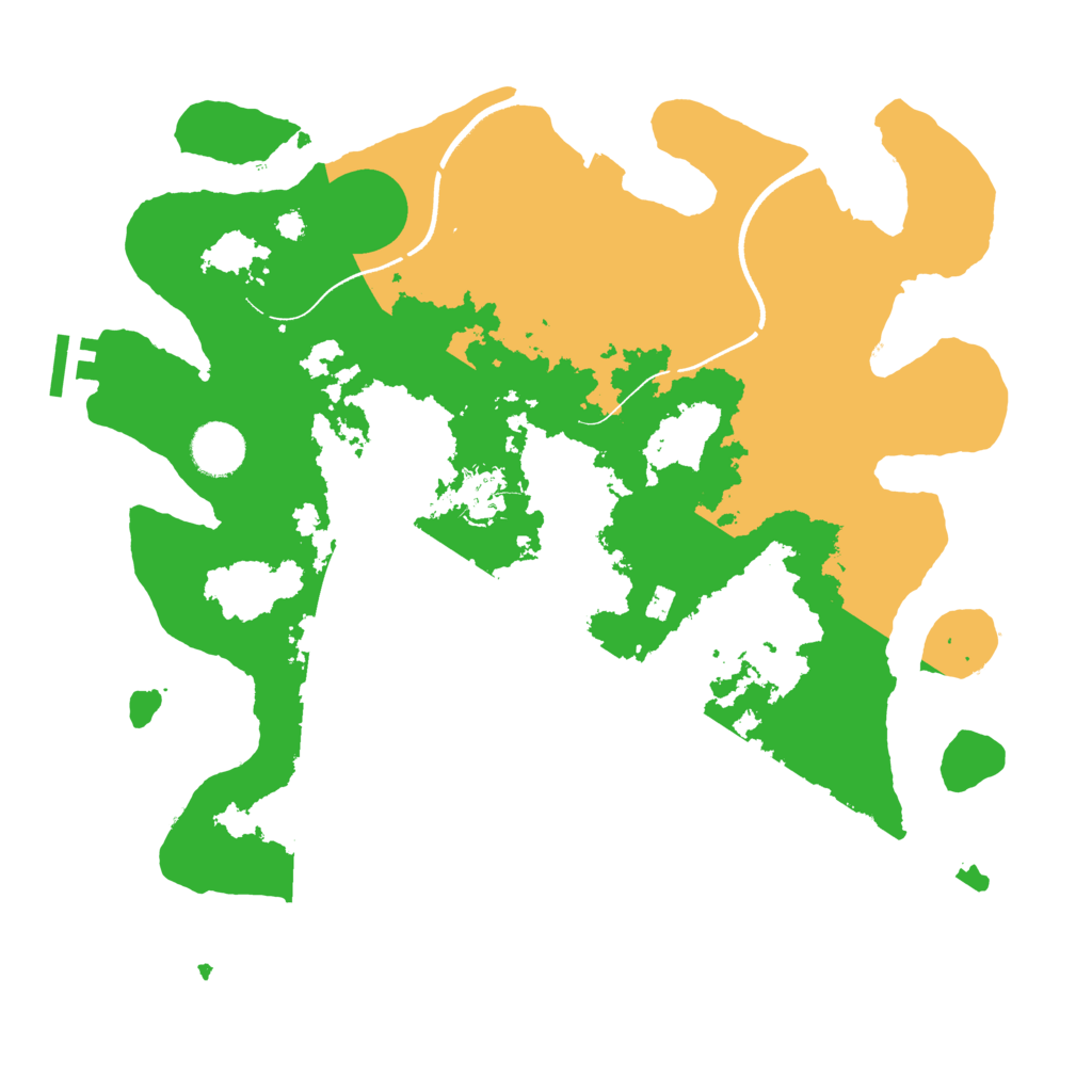 Biome Rust Map: Procedural Map, Size: 3550, Seed: 168038