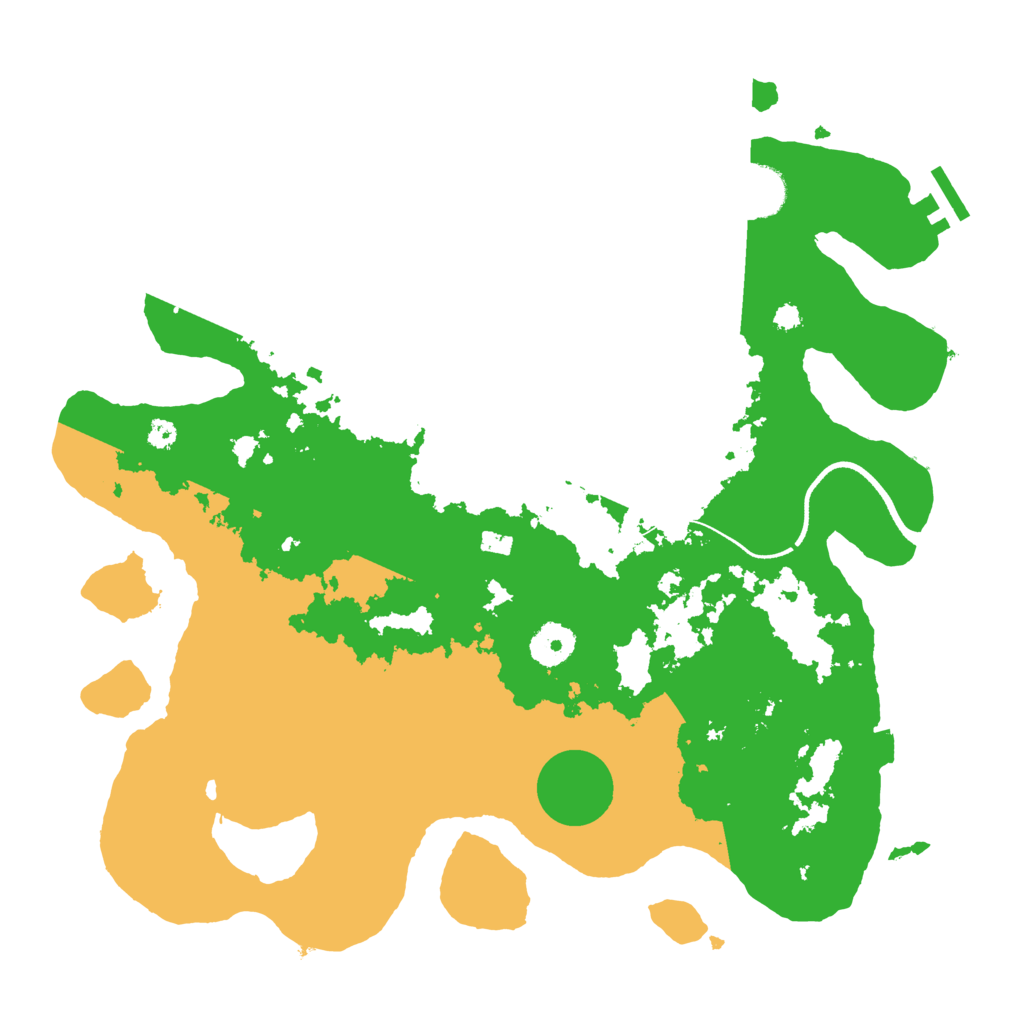 Biome Rust Map: Procedural Map, Size: 3550, Seed: 374548