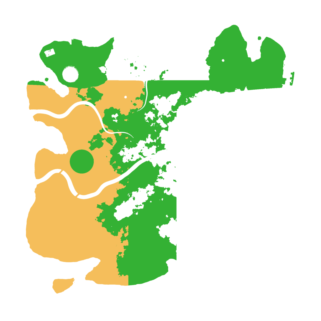 Biome Rust Map: Procedural Map, Size: 3550, Seed: 649171