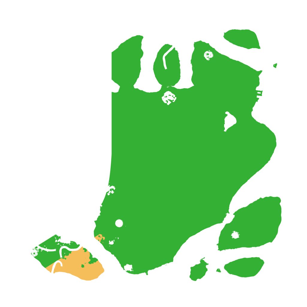 Biome Rust Map: Procedural Map, Size: 3500, Seed: 451