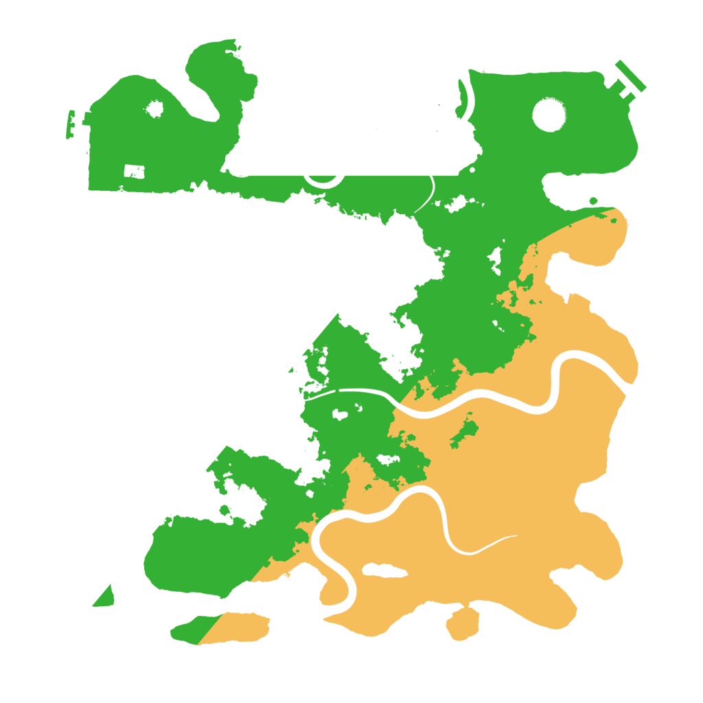 Biome Rust Map: Procedural Map, Size: 3700, Seed: 1898973