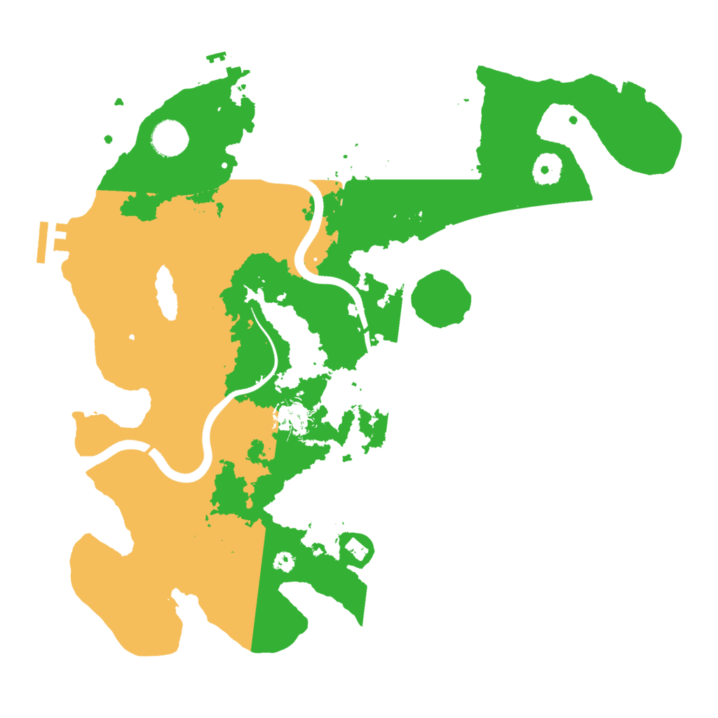 Biome Rust Map: Procedural Map, Size: 3500, Seed: 69914356