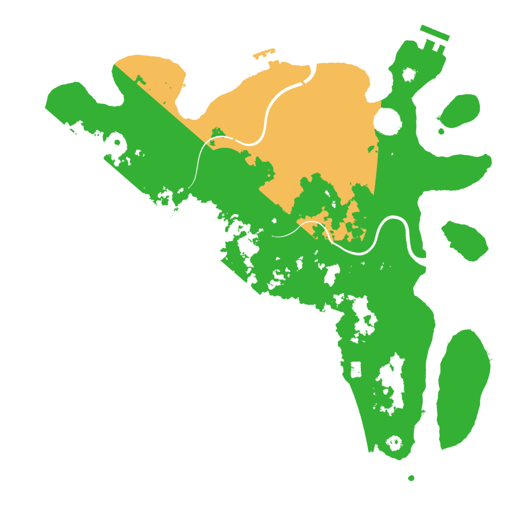 Biome Rust Map: Procedural Map, Size: 3500, Seed: 683867