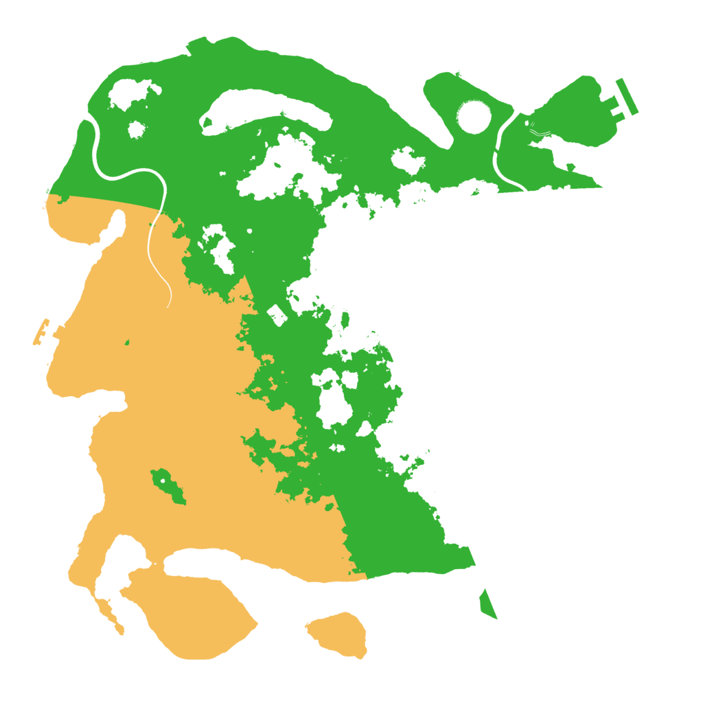 Biome Rust Map: Procedural Map, Size: 3700, Seed: 1058150791