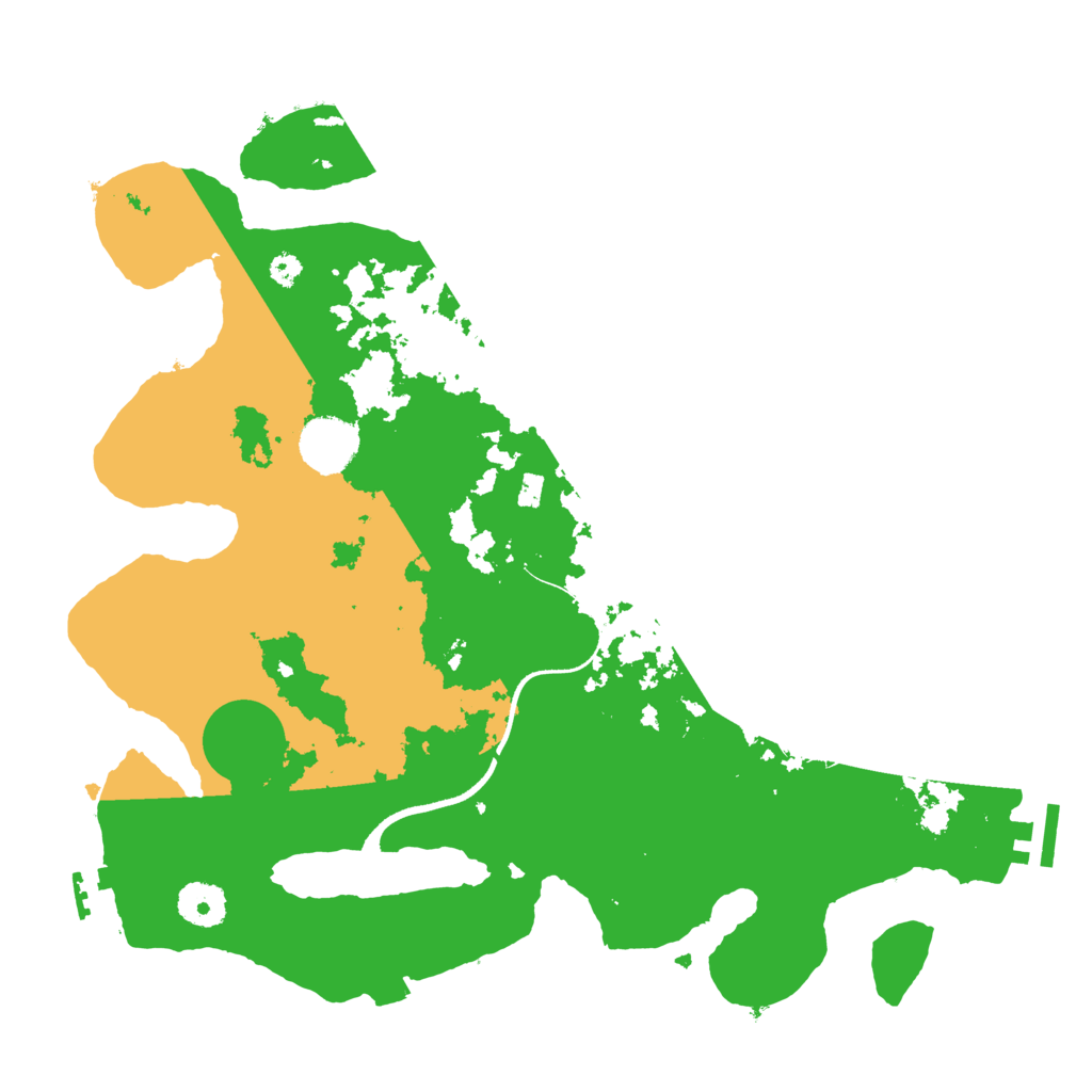 Biome Rust Map: Procedural Map, Size: 3500, Seed: 158918472