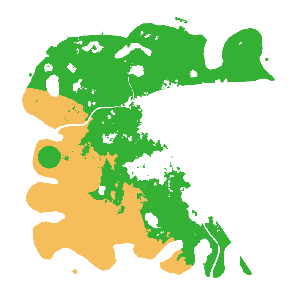 Biome Rust Map: Procedural Map, Size: 3550, Seed: 887829