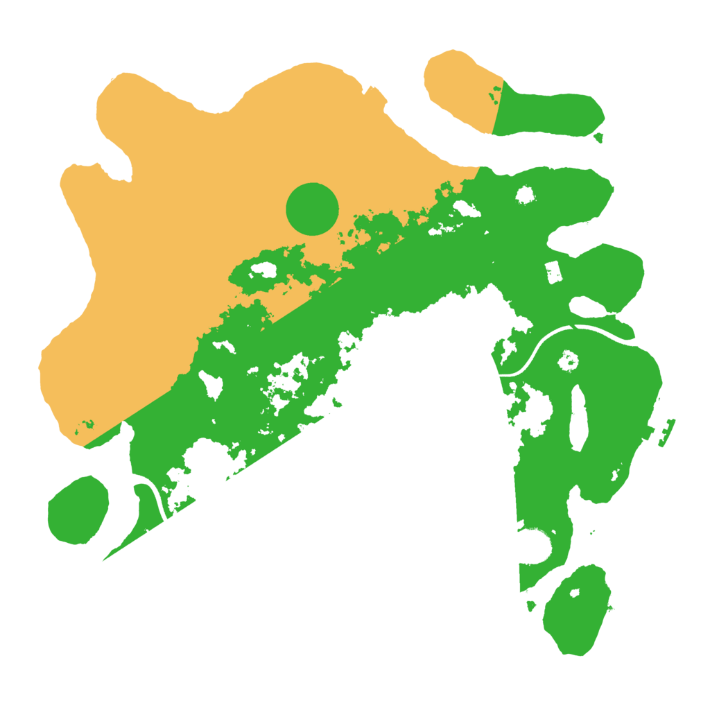 Biome Rust Map: Procedural Map, Size: 3550, Seed: 194984