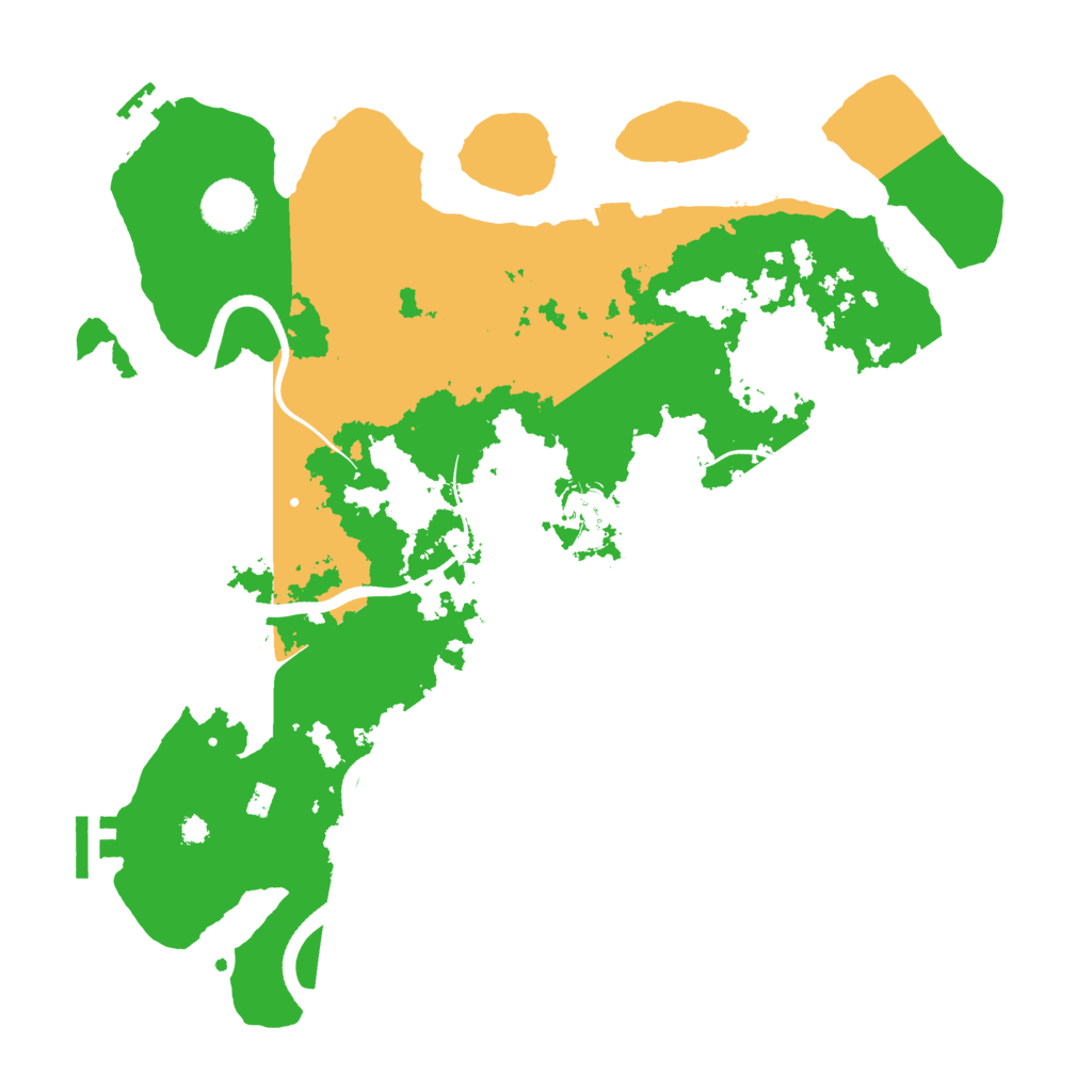 Biome Rust Map: Procedural Map, Size: 3550, Seed: 503904