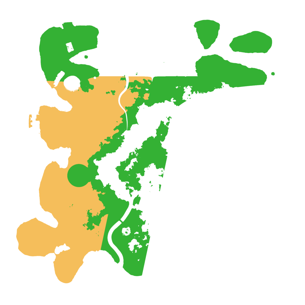 Biome Rust Map: Procedural Map, Size: 3500, Seed: 4166251
