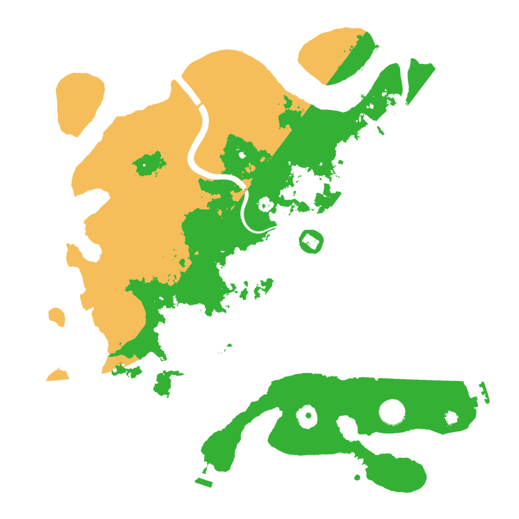 Biome Rust Map: Procedural Map, Size: 3550, Seed: 233763