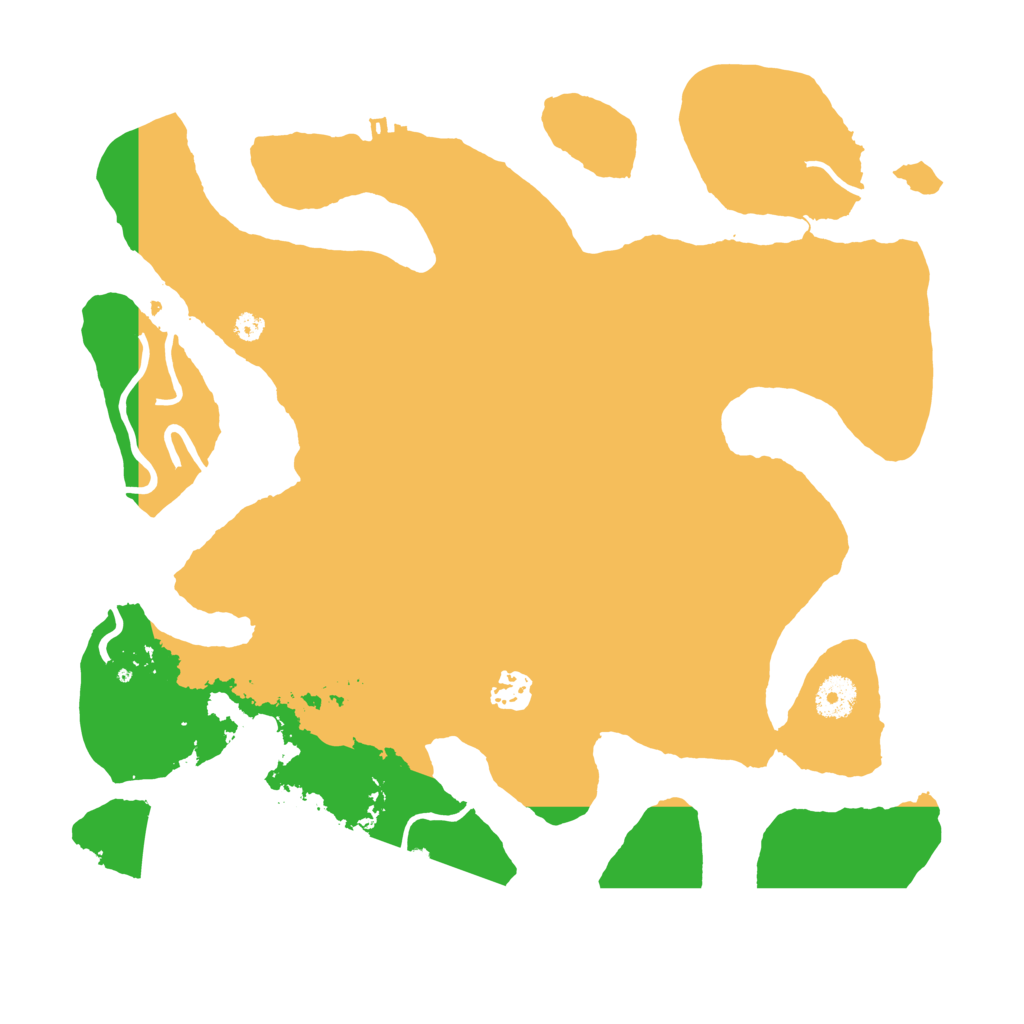 Biome Rust Map: Procedural Map, Size: 3700, Seed: 3593772