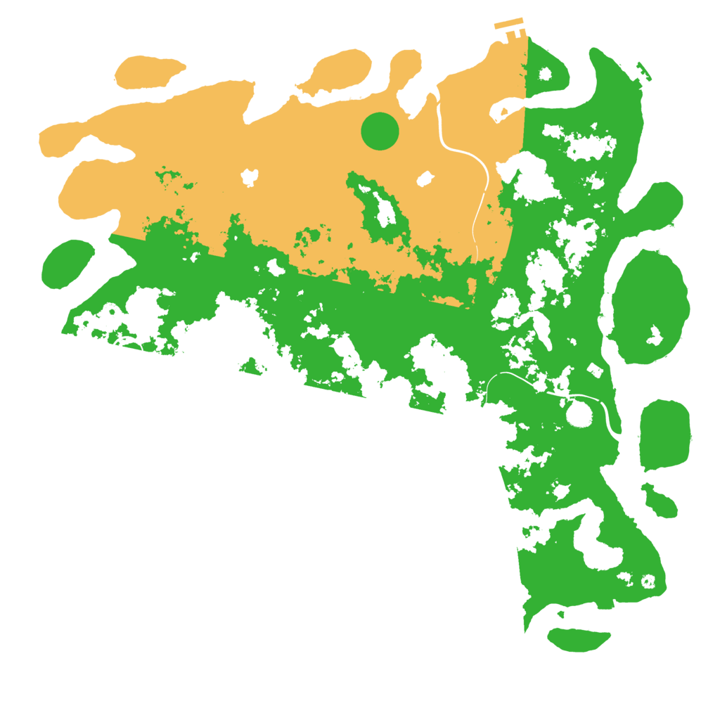 Biome Rust Map: Procedural Map, Size: 5000, Seed: 101615295