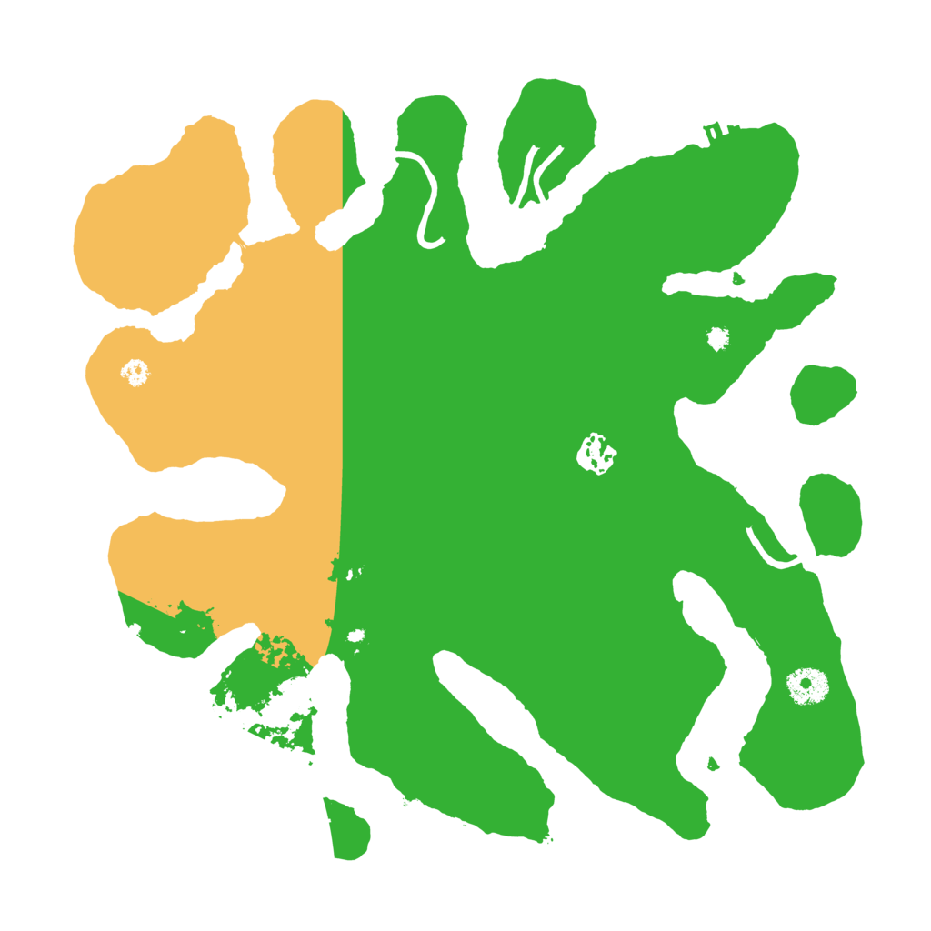 Biome Rust Map: Procedural Map, Size: 3550, Seed: 499127