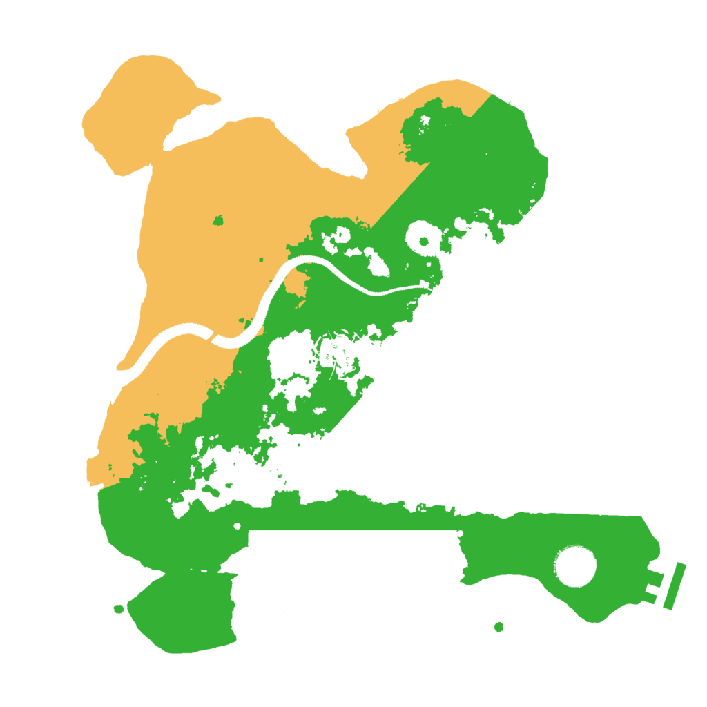 Biome Rust Map: Procedural Map, Size: 3000, Seed: 2123222487