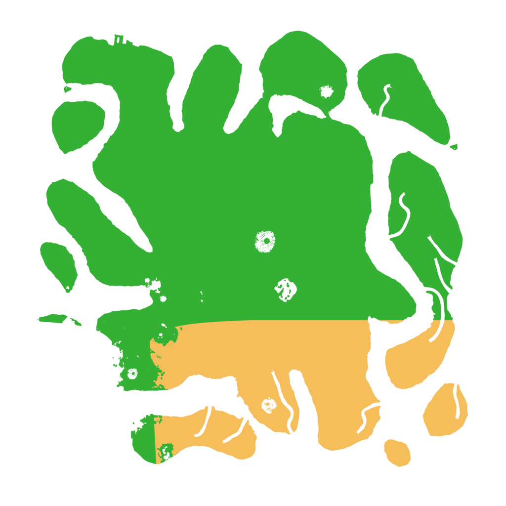 Biome Rust Map: Procedural Map, Size: 3550, Seed: 408984