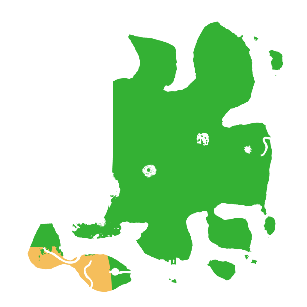 Biome Rust Map: Procedural Map, Size: 3550, Seed: 132934