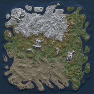 Thumbnail Rust Map: Procedural Map, Size: 6000, Seed: 41, 18 Monuments