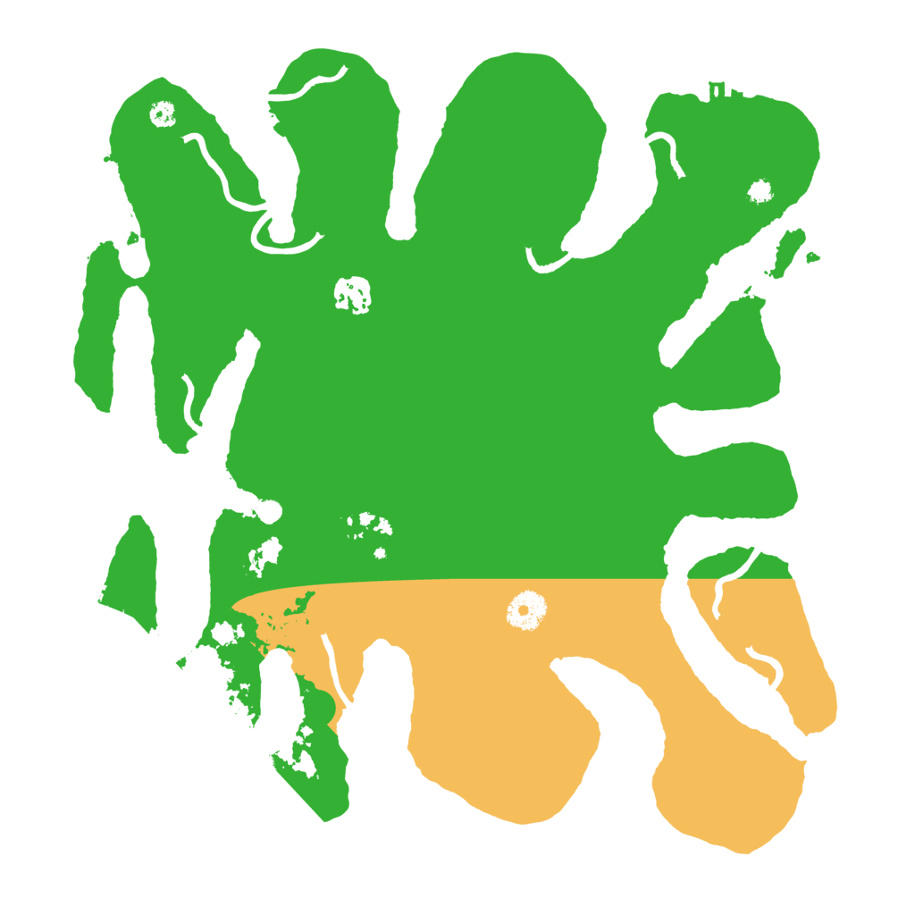 Biome Rust Map: Procedural Map, Size: 3550, Seed: 580981