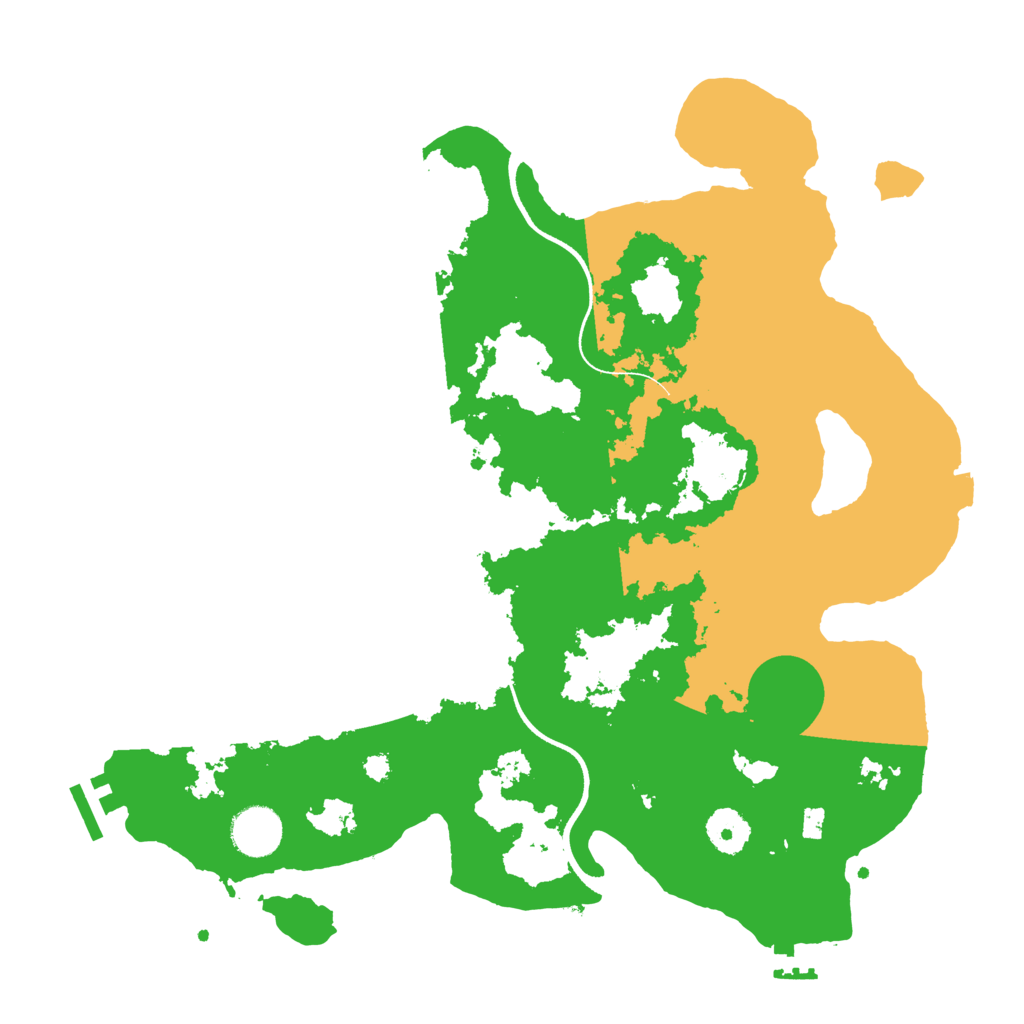 Biome Rust Map: Procedural Map, Size: 3550, Seed: 745146