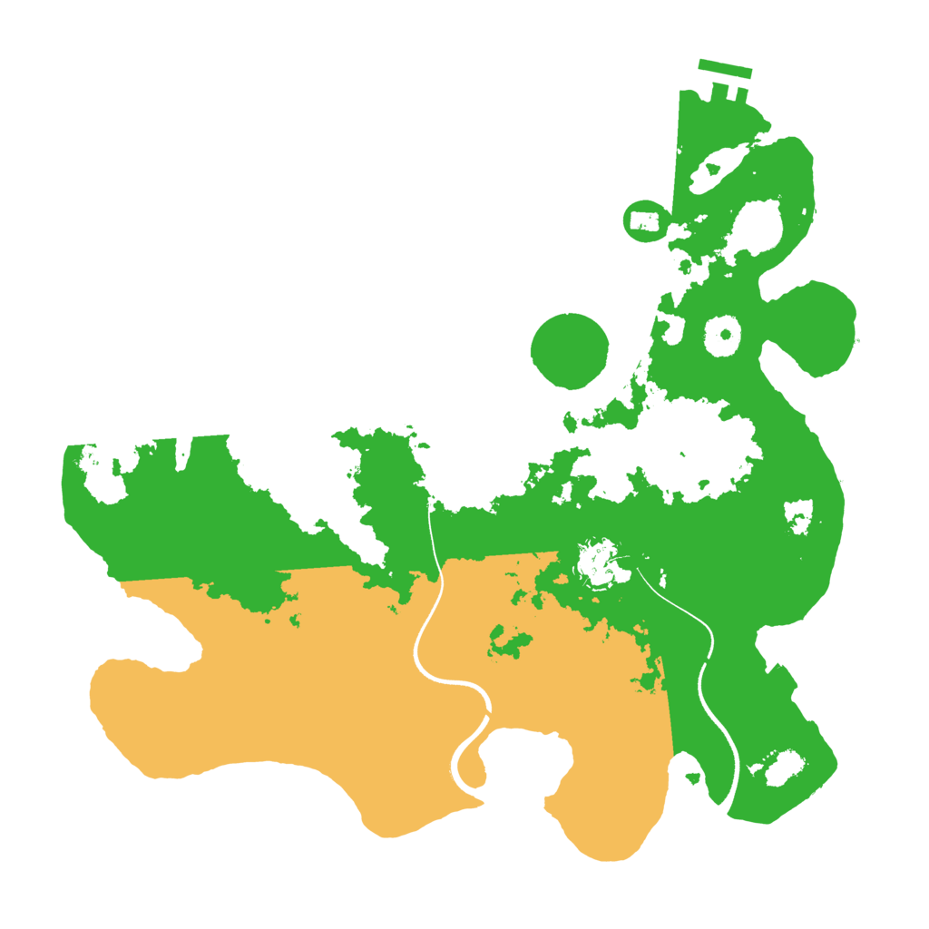 Biome Rust Map: Procedural Map, Size: 3500, Seed: 9655417