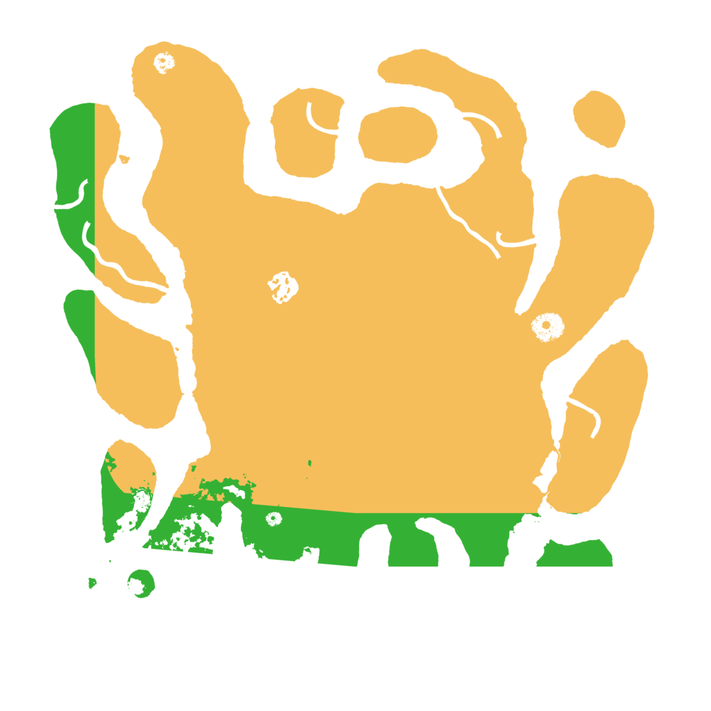 Biome Rust Map: Procedural Map, Size: 3550, Seed: 822829