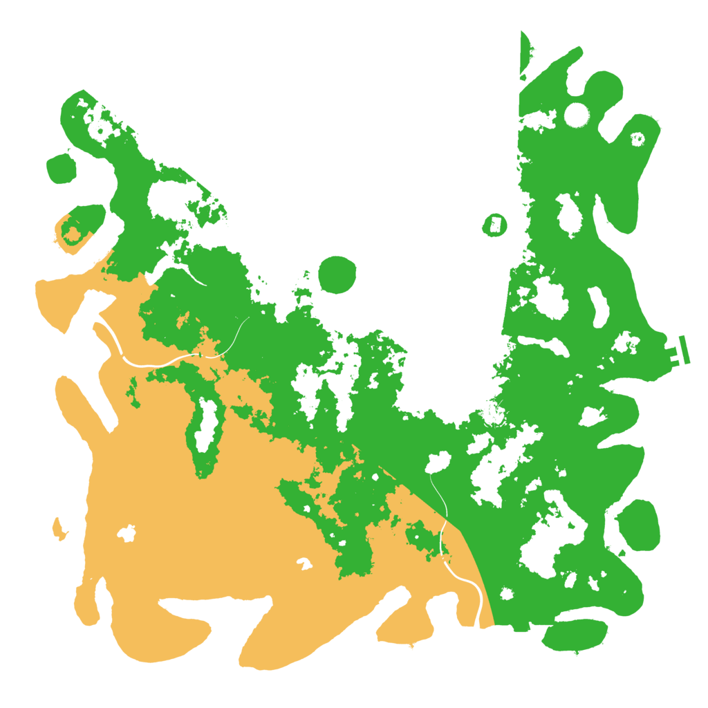 Biome Rust Map: Procedural Map, Size: 5000, Seed: 3651