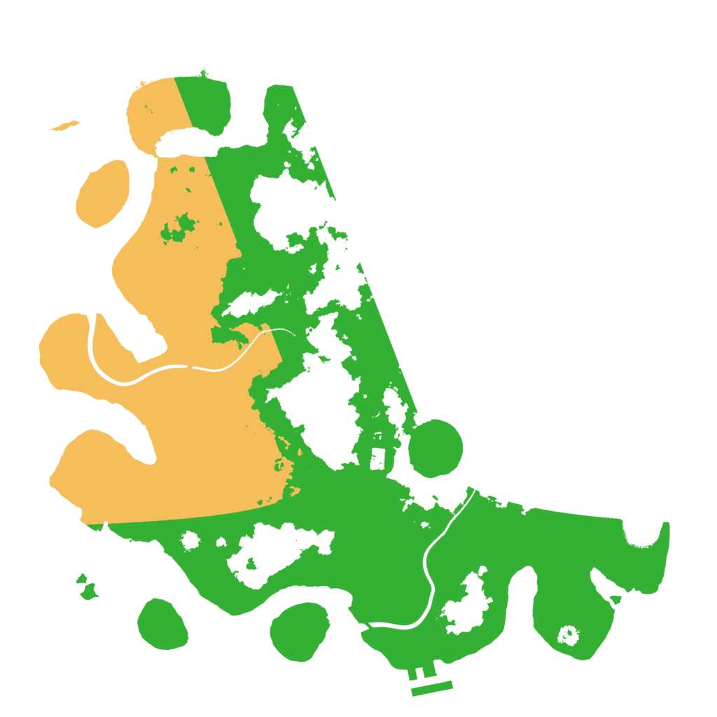 Biome Rust Map: Procedural Map, Size: 3500, Seed: 2274268