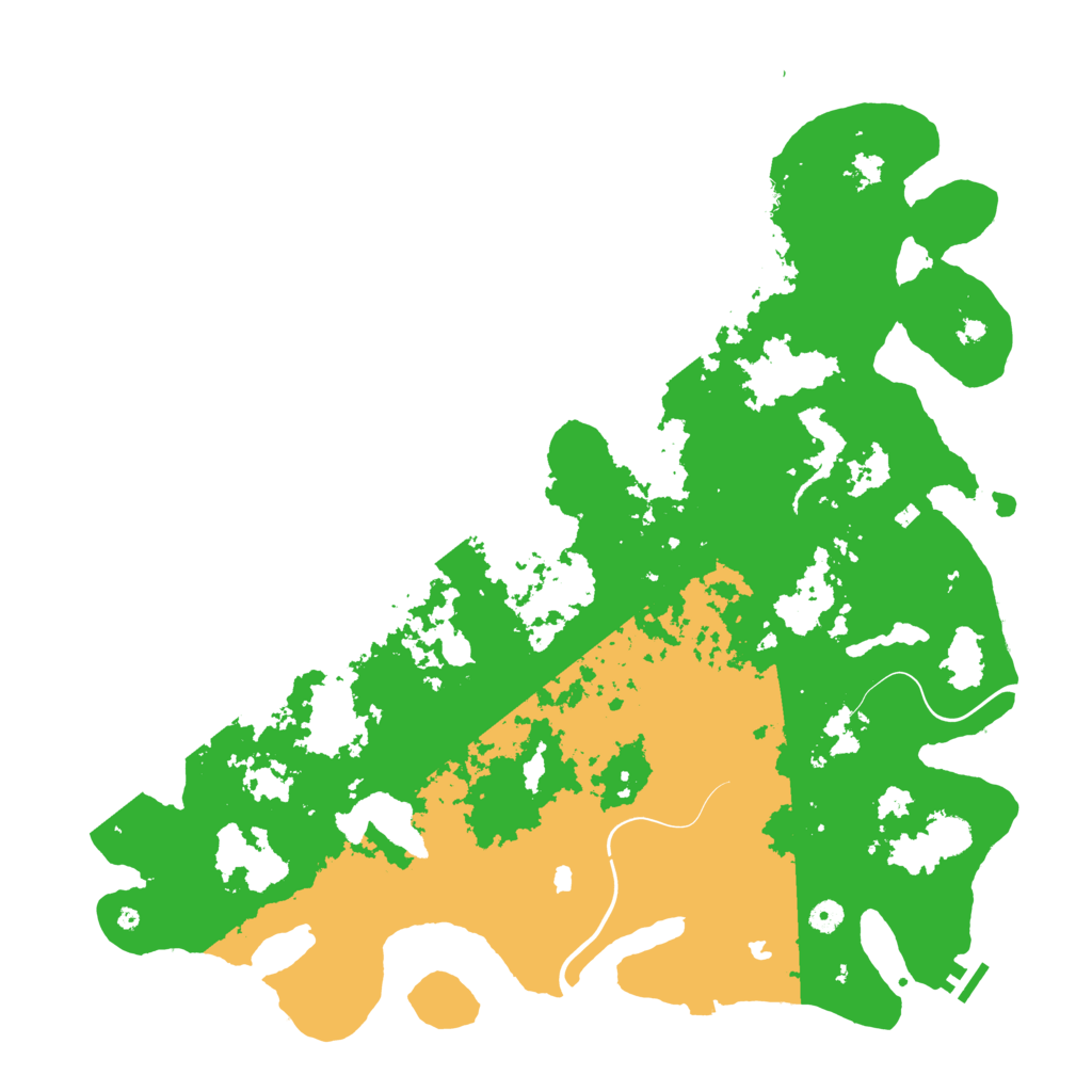 Biome Rust Map: Procedural Map, Size: 5000, Seed: 7710