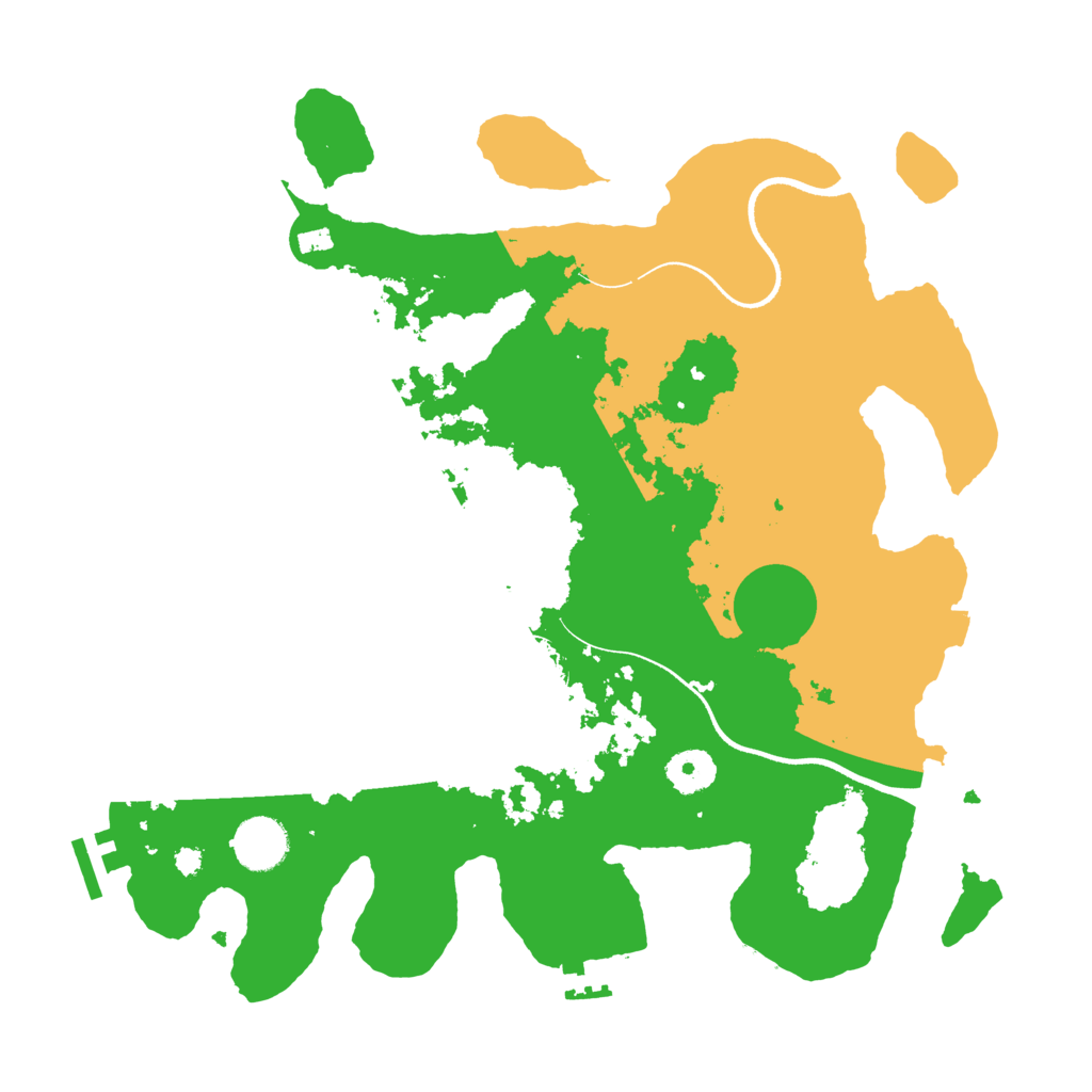 Biome Rust Map: Procedural Map, Size: 3550, Seed: 529484