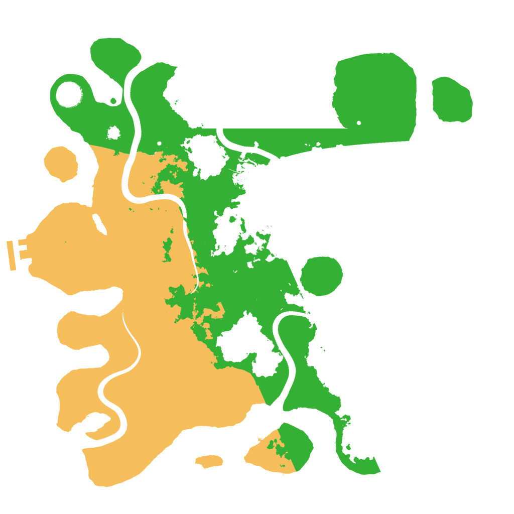 Biome Rust Map: Procedural Map, Size: 3500, Seed: 176514001