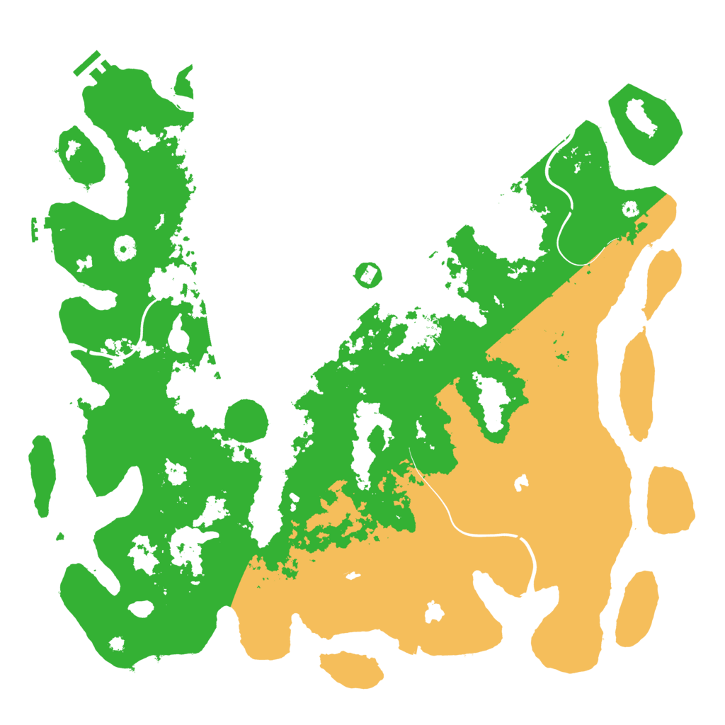 Biome Rust Map: Procedural Map, Size: 4500, Seed: 5506157