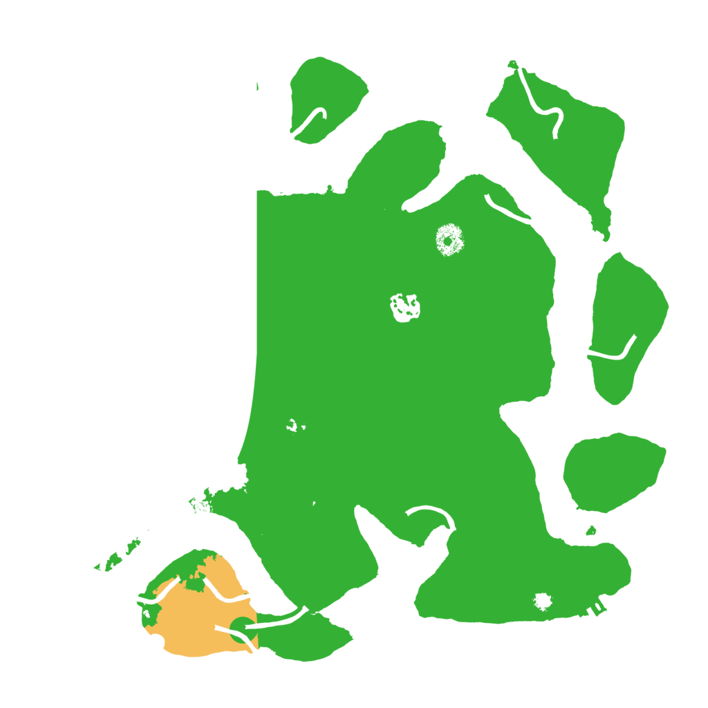 Biome Rust Map: Procedural Map, Size: 3500, Seed: 22934