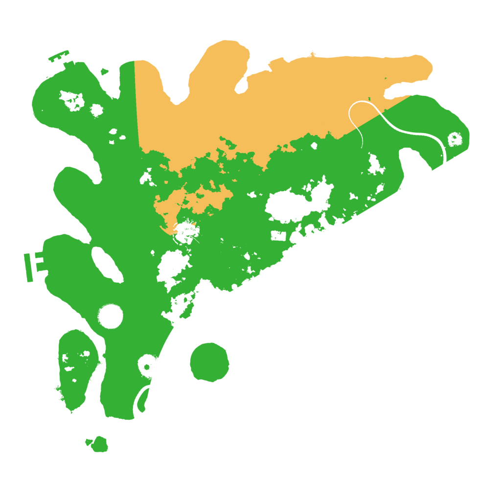 Biome Rust Map: Procedural Map, Size: 3550, Seed: 696900