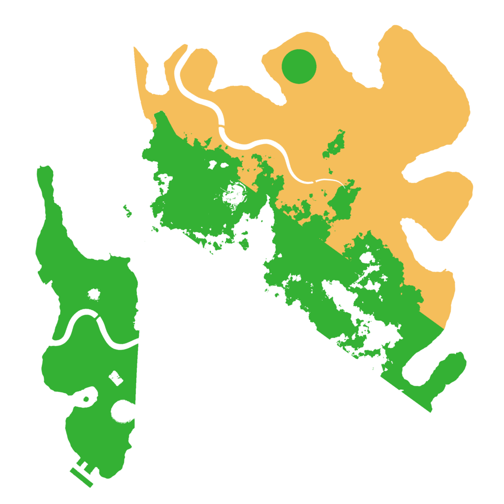 Biome Rust Map: Procedural Map, Size: 3850, Seed: 8111