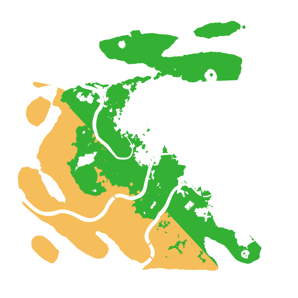Biome Rust Map: Procedural Map, Size: 3550, Seed: 517065