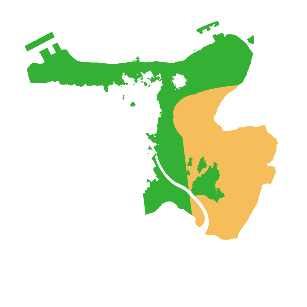 Biome Rust Map: Procedural Map, Size: 2000, Seed: 612
