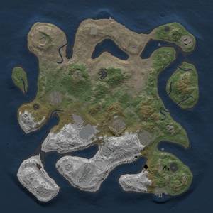 Thumbnail Rust Map: Procedural Map, Size: 3650, Seed: 2147483647, 18 Monuments