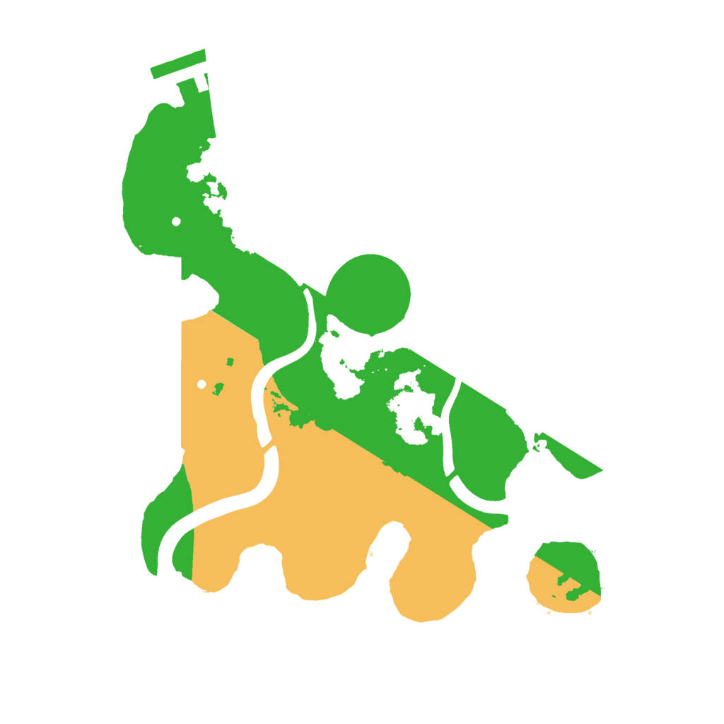 Biome Rust Map: Procedural Map, Size: 2400, Seed: 36542