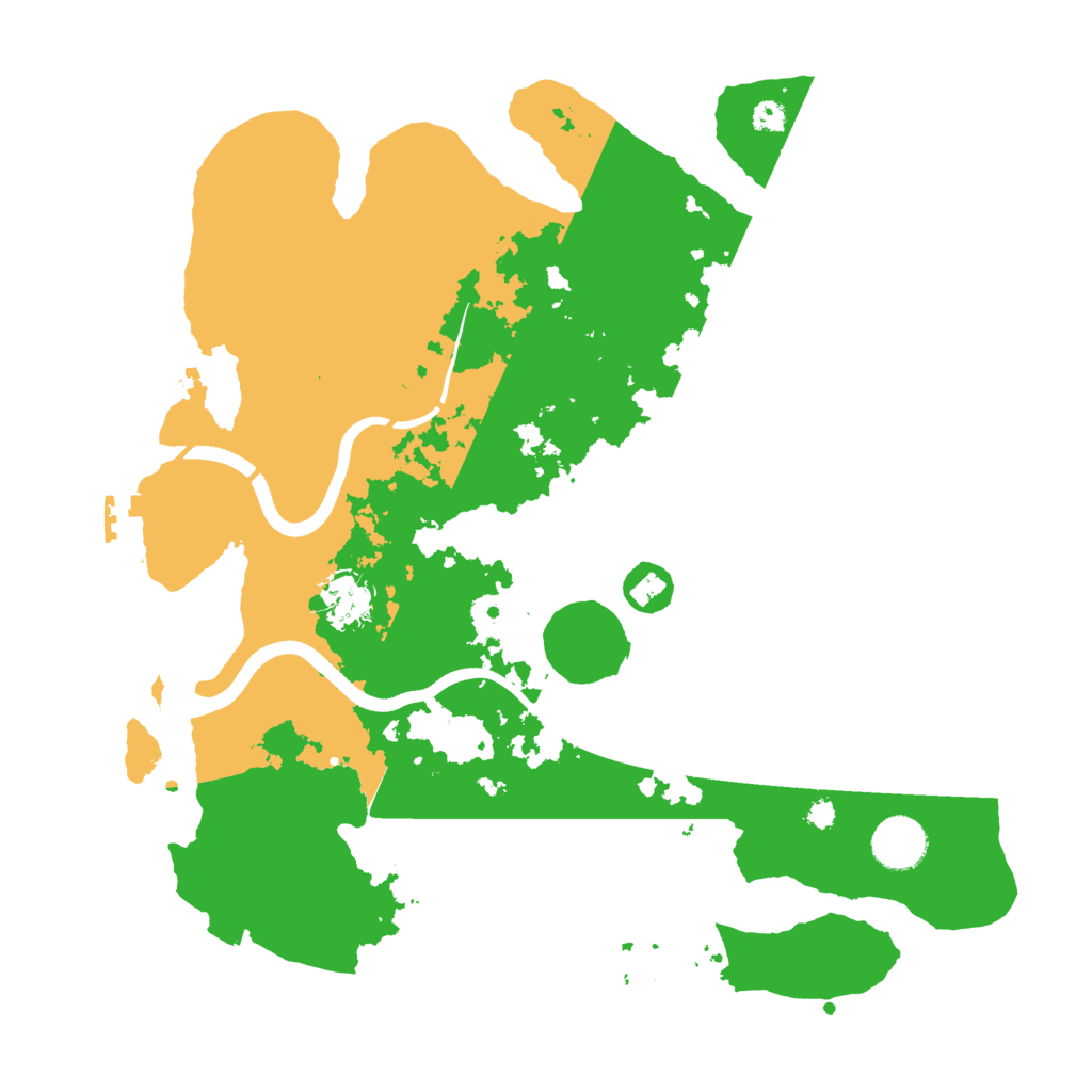 Biome Rust Map: Procedural Map, Size: 3550, Seed: 659122