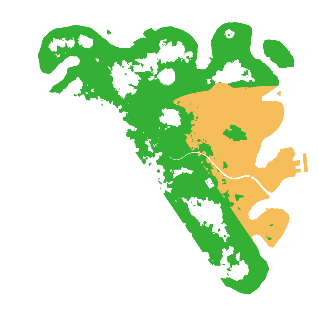 Biome Rust Map: Procedural Map, Size: 3499, Seed: 726444723