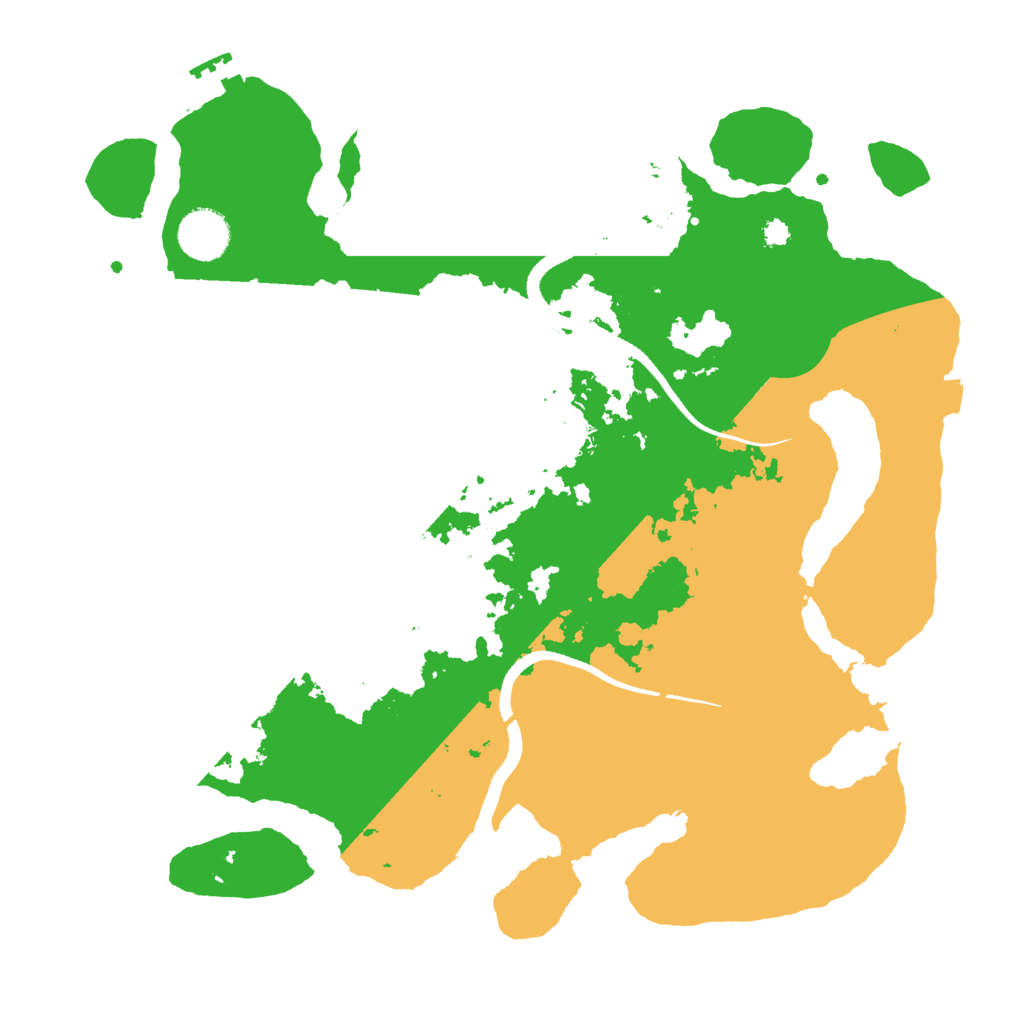Biome Rust Map: Procedural Map, Size: 3500, Seed: 15882