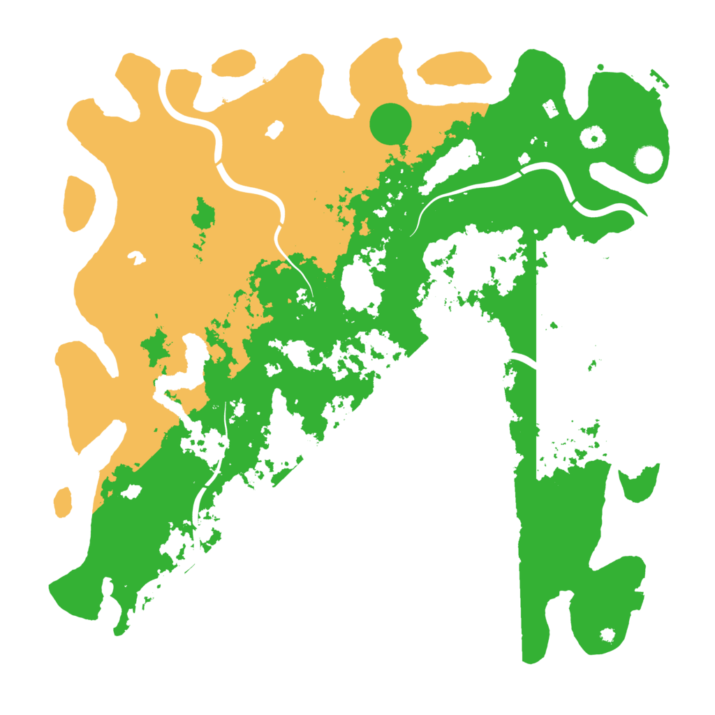 Biome Rust Map: Procedural Map, Size: 4500, Seed: 1518143