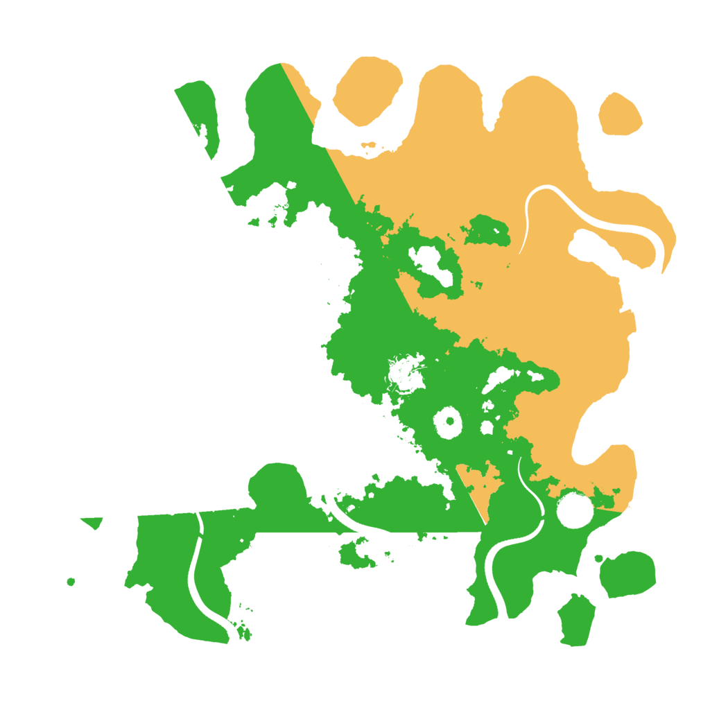 Biome Rust Map: Procedural Map, Size: 3550, Seed: 406539