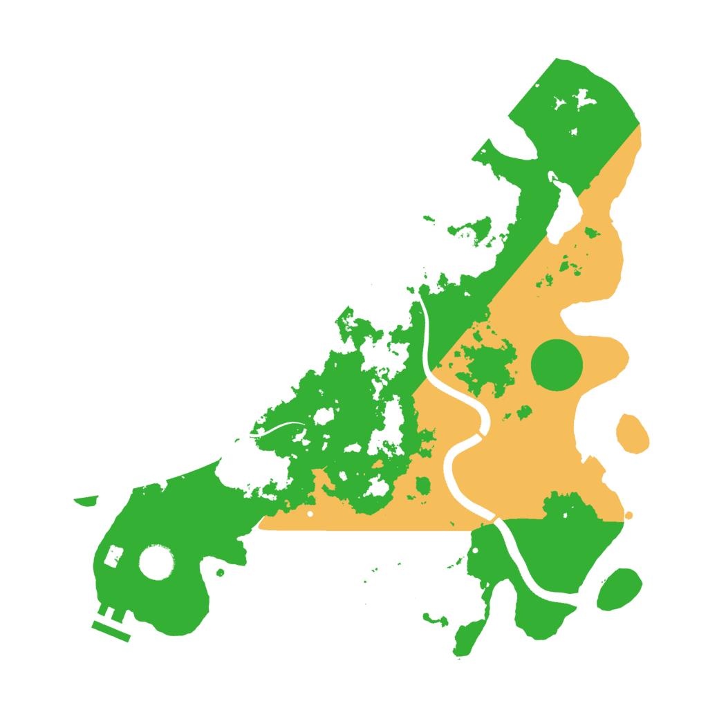 Biome Rust Map: Procedural Map, Size: 3600, Seed: 9864